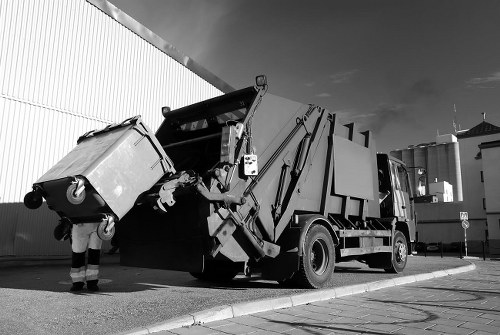 North London garage being cleared by professionals